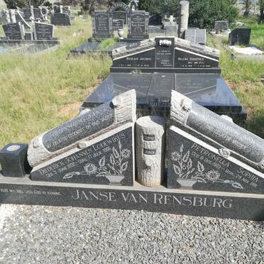 RENSBURG Diederick Johannes Lodewyk, Janse van 1892-1966 &amp; Petronella Sophia 1903-1991