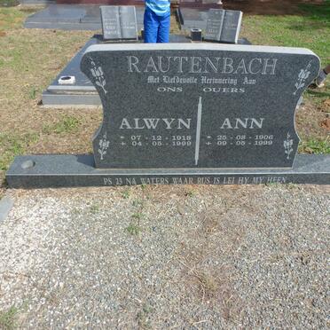 RAUTENBACH Alwyn 1918-1999 &amp; Ann 1906-1999