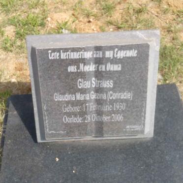 STRAUSS Glaudina Maria Gezina nee CONRADIE 1930-2006