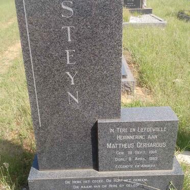 STEYN Mattheus Gerhardus 1914-1969