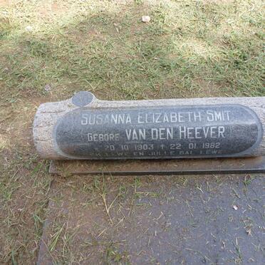 SMIT Susanna Elizabeth nee VAN DEN HEEVER 1903-1982