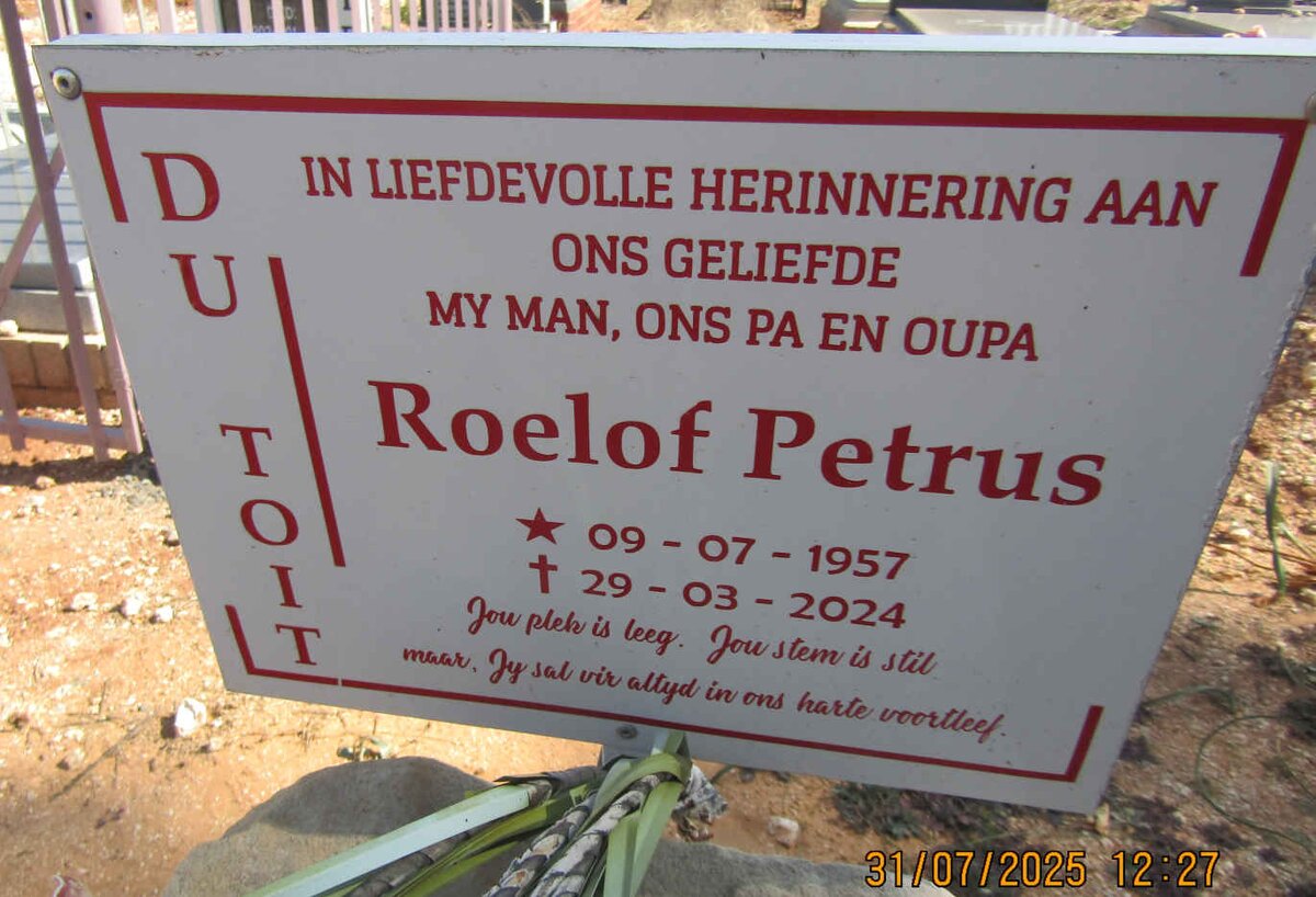 TOIT Roelof Petrus, du 1957-2024