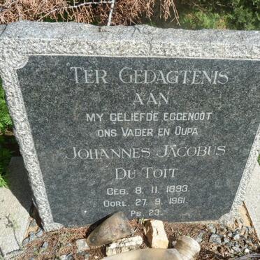 TOIT Johannes Jacobus, du 1893-1961