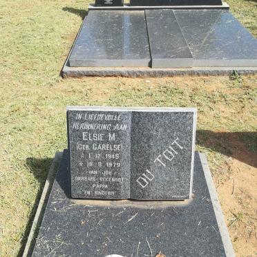 TOIT Elsie M., du nee CARELSE 1945-1979