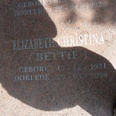 THOMPSON Elizabeth Christina 1931-2008