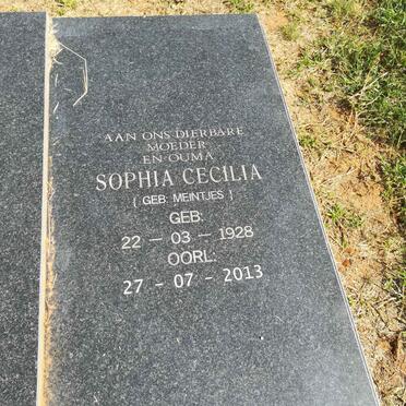 VERMEULEN Sophia Cecilia nee MEINTJES 1928-2013