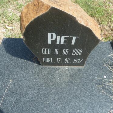 VENTER Piet 1908-1997