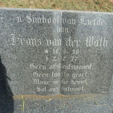WATH Frans, van der 1938-1977