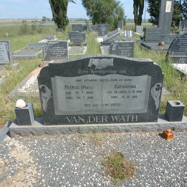 WATH Petrus, van der 1885-1968 &amp; Catharina DE LANGE 1896-1966