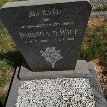 WALT Barend, v.d. 1898-1965
