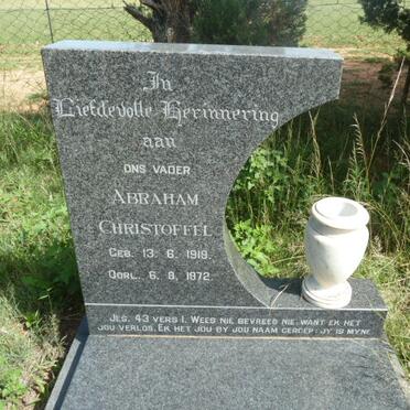 WYK Abraham Christoffel, van 1919-1972 &amp; Heila Magdalena JACOBS 1923-1969 