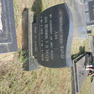 WATH Jan Hendrik, v.d. 1931-1978