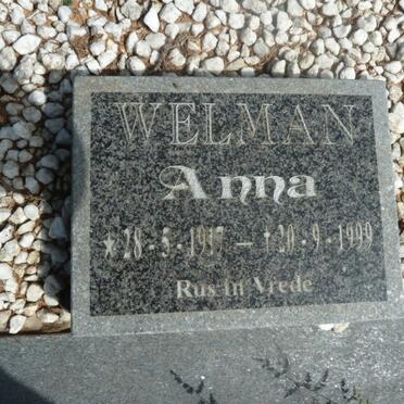WELMAN Anna 1917-1999
