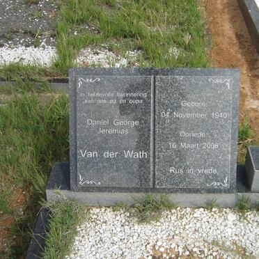 WATH Daniel George Jeremias, van der 1940-2006