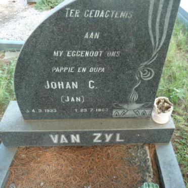ZYL Johan C., van 1923-1983
