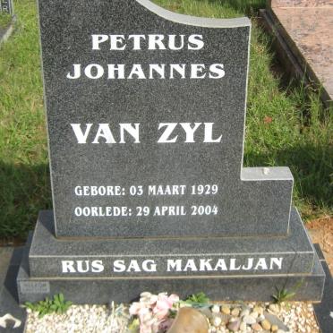 ZYL Petrus Johannes, van 1929-2004