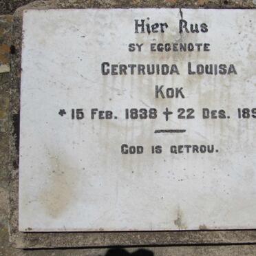 KOK Gertruida Louisa 1838-1890