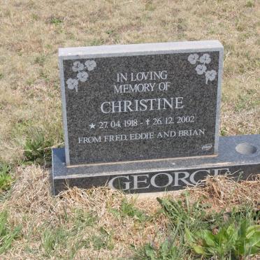 GEORGE Christine 1918-2002