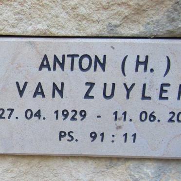 ZUYLEN Anton H., van 1929-2007