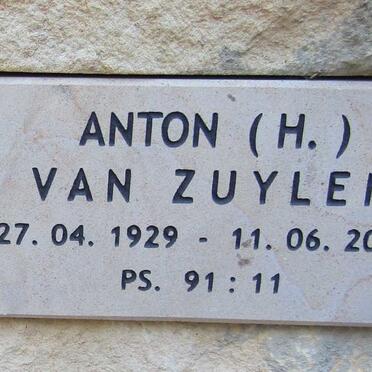 ZUYLEN Anton H., van 1929-2007