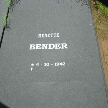 BENDER Renette 1942-