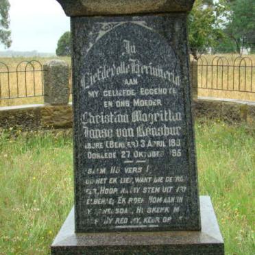RENSBURG Christina Margritha, Janse van nee BENDER 1866-1951