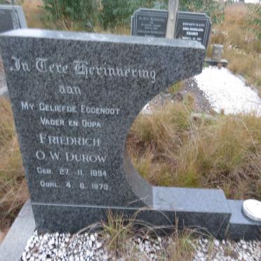 DUROW Friedrich O.W. 1894-1973