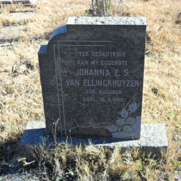 ELLINGKHUIZEN Johanna E.S., van nee BUCHNER -1962