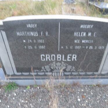 GROBLER Marthinus F.R. 1903-19?2 & Helen M.E. MERCER 1907-1979