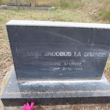 GRANGE Theunis Jacobus, la 1932-1993