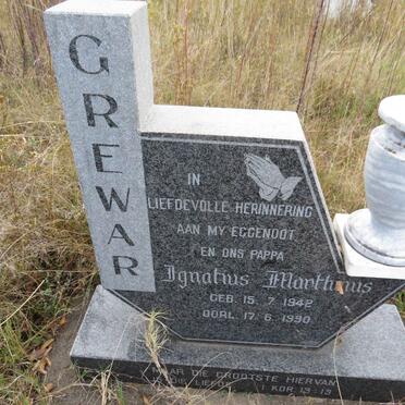 GREWAR Ignatius Marthinus 1942-1990