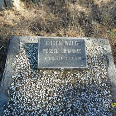 GROENEWALD Wessel Johannes 1904-1970