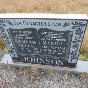 JOHNSON Nicollaas Willem 1913-1997 &amp; Martha Jacomina 1921-1984