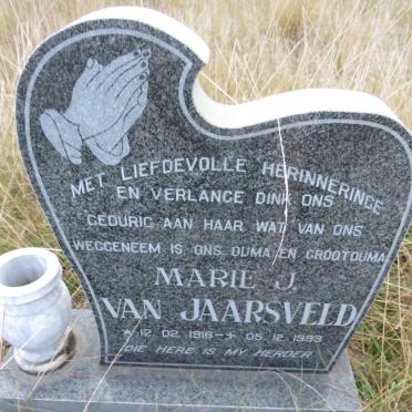 JAARSVELD Marie J., van 1918-1993