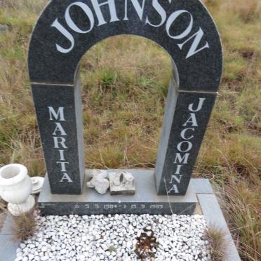 JOHNSON Marita Jacomina 1984-1985