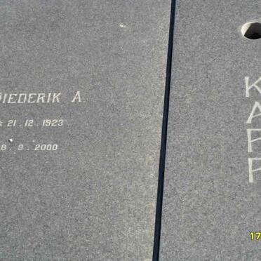 KAPP Diederik A. 1923-2000 &amp; Salomina M. D. PRINSLOO 1926-1981 _1