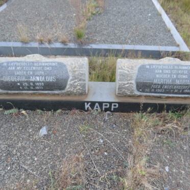 KAPP Diederik Arnoldus 1899-1977 & Martha Maria ENGELBRECHT 1903-1986 _1