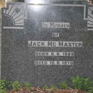 McMASTER Jack 1888-1970