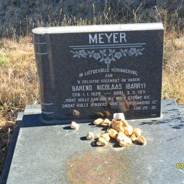 MEYER Barend Nicolaas 1926-1971