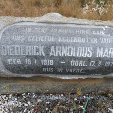 MARAIS Diederick Arnoldus 1918-1972