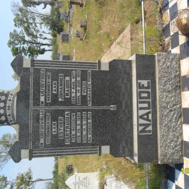 NAUDE Johannes 1877-1935 &amp; Esther Gertruida ROSSOUW 1882-1959