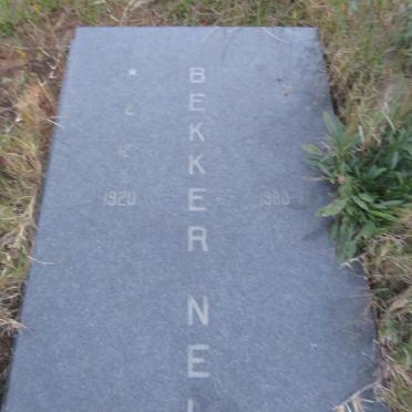 NEL Bekker 1920-1980