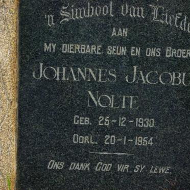 NOLTE Johannes Jacobus 1930-1954