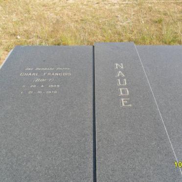 NAUDE Charl Francois 1909-1978