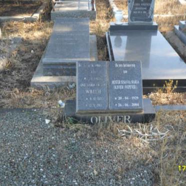 OLIVER Willem ?-?  &amp; Hester Susanna Maria WEPENER 1929-2004