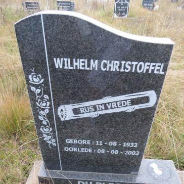 PLESSIS Wilhelm Christoffel, du 1933-2003
