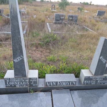 ROOYEN Cornelius J., van 1927-1974 &amp; Martie Maria 1935-1992
