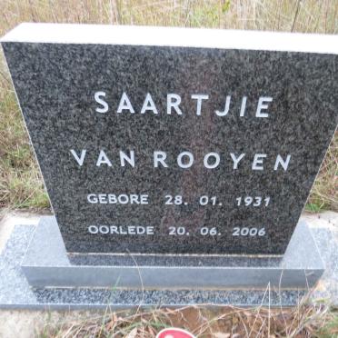 ROOYEN Saartjie, van 1931-2006