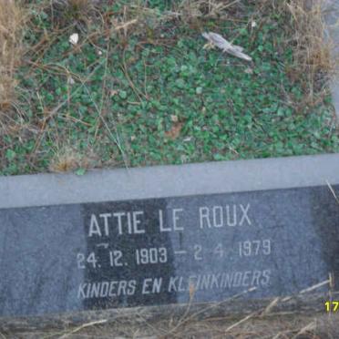 ROUX Attie, le 1903-1979