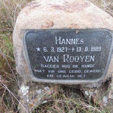ROOYEN Hannes, van 1927-1989